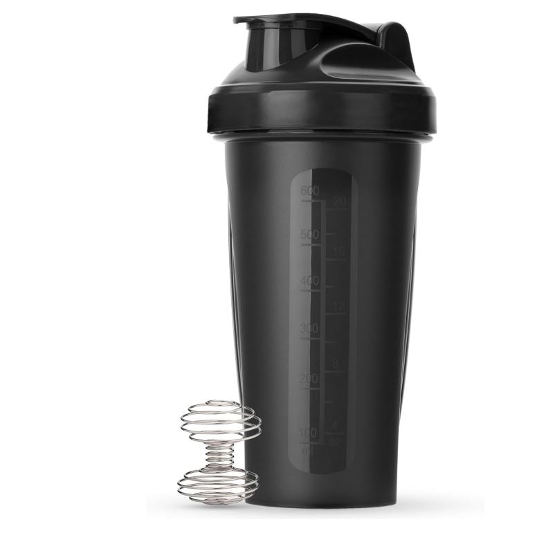 Mr. Pen- Shaker Bottles for Protein Mixes, 28 oz, 1 Pack, Black, Protein Shaker Bottle with Wire Whisk Ball, Blender Bottle