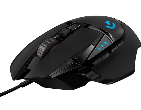 ogitech G502 HERO Wired Gaming Mouse – 25K DPI Sensor, RGB, 11 Buttons, Adjustable Weights, On-Board Memory, PC/Mac