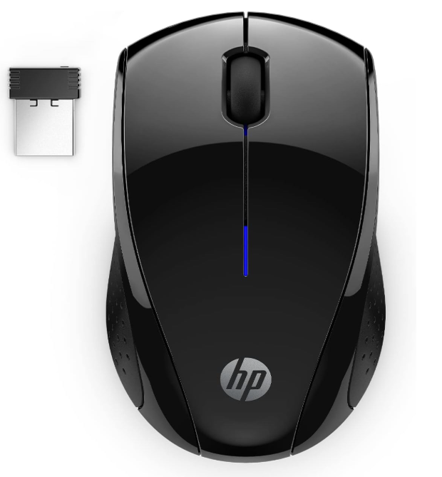 HP X3000 G3 Wireless Mouse – 1600 DPI, 15-Month Battery, Side Grips, Travel-Friendly, Black (683N7AA)