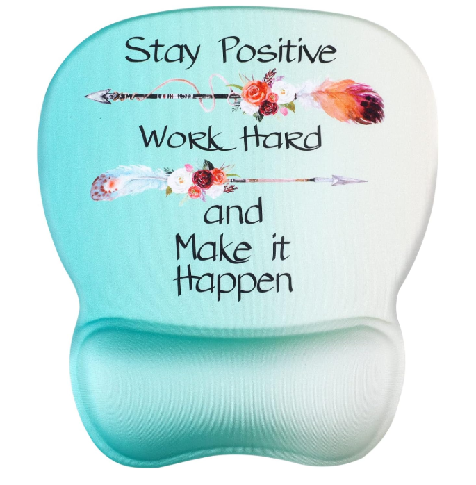 MROCO Ergonomic Gel Mouse Pad with Wrist Support – Non-Slip Base for Pain Relief – 9.4x8.1in, Several Colors