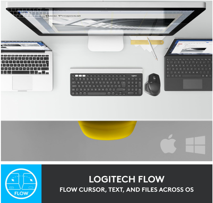 Logitech MX Master 2S Wireless Mouse – Bluetooth, Multi-Device, Fast Scrolling, Ergonomic, Rechargeable – Graphite