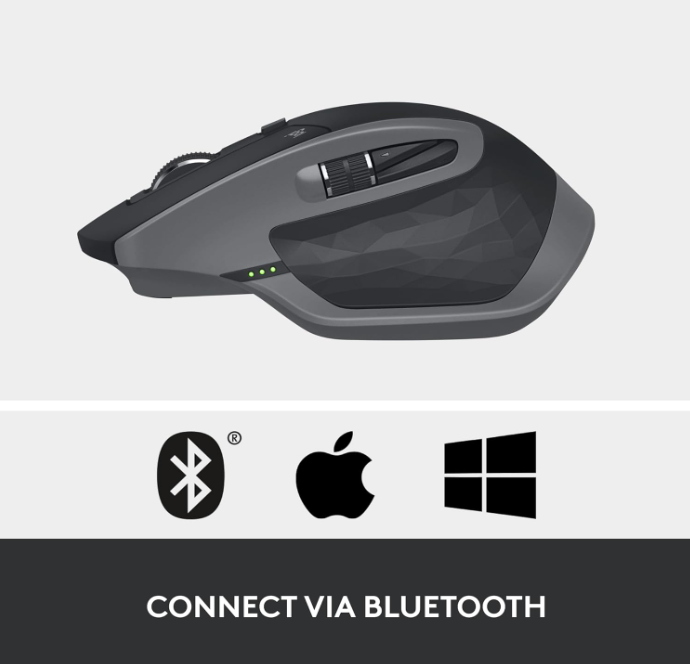 Logitech MX Master 2S Wireless Mouse – Bluetooth, Multi-Device, Fast Scrolling, Ergonomic, Rechargeable – Graphite