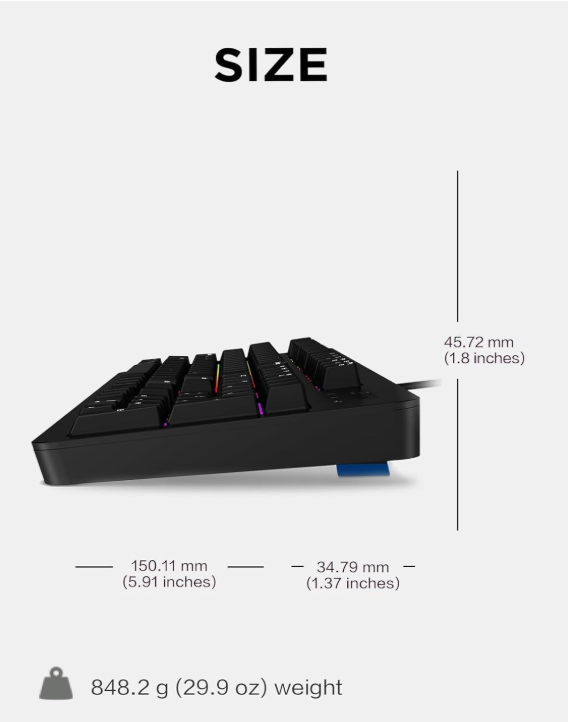 Lenovo Legion KM310 RGB Gaming Keyboard & Mouse Combo – Silent, Water-Resistant Keyboard + 8000 DPI, 6-Button Mouse