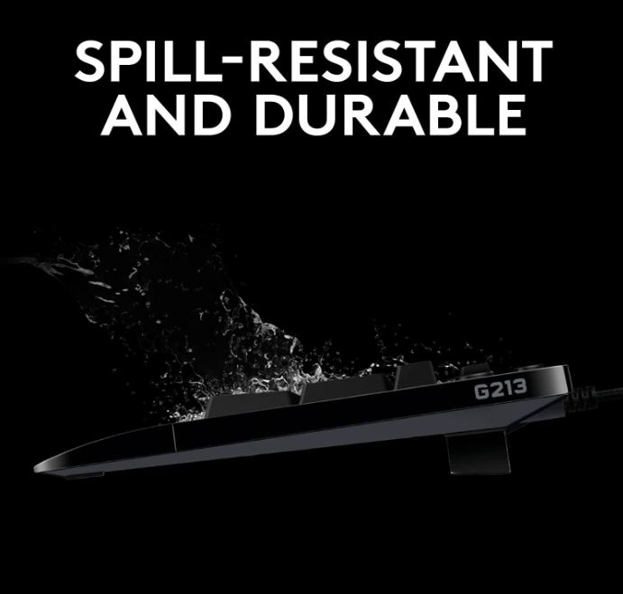 Logitech G213 Prodigy: RGB, Spill-Resistant Gaming Keyboard